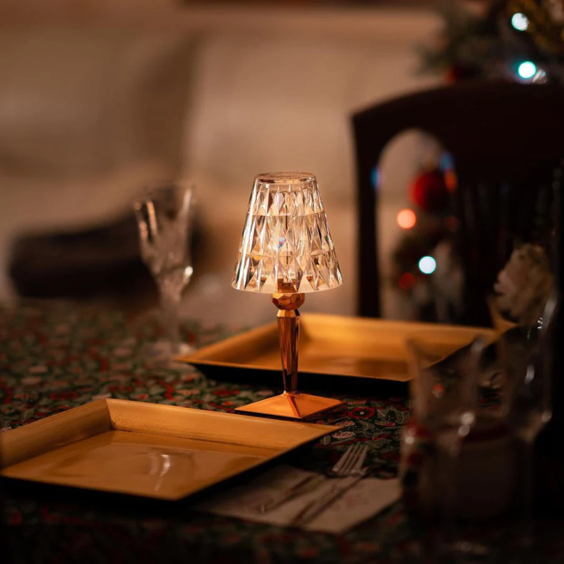 CrystalLuxe Table Lamp - Lampe Cristal Élégante