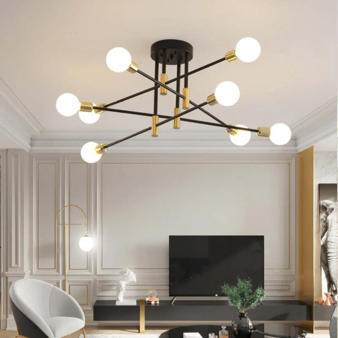 Lumière Royale - Plafonnier LED de luxe pour salon