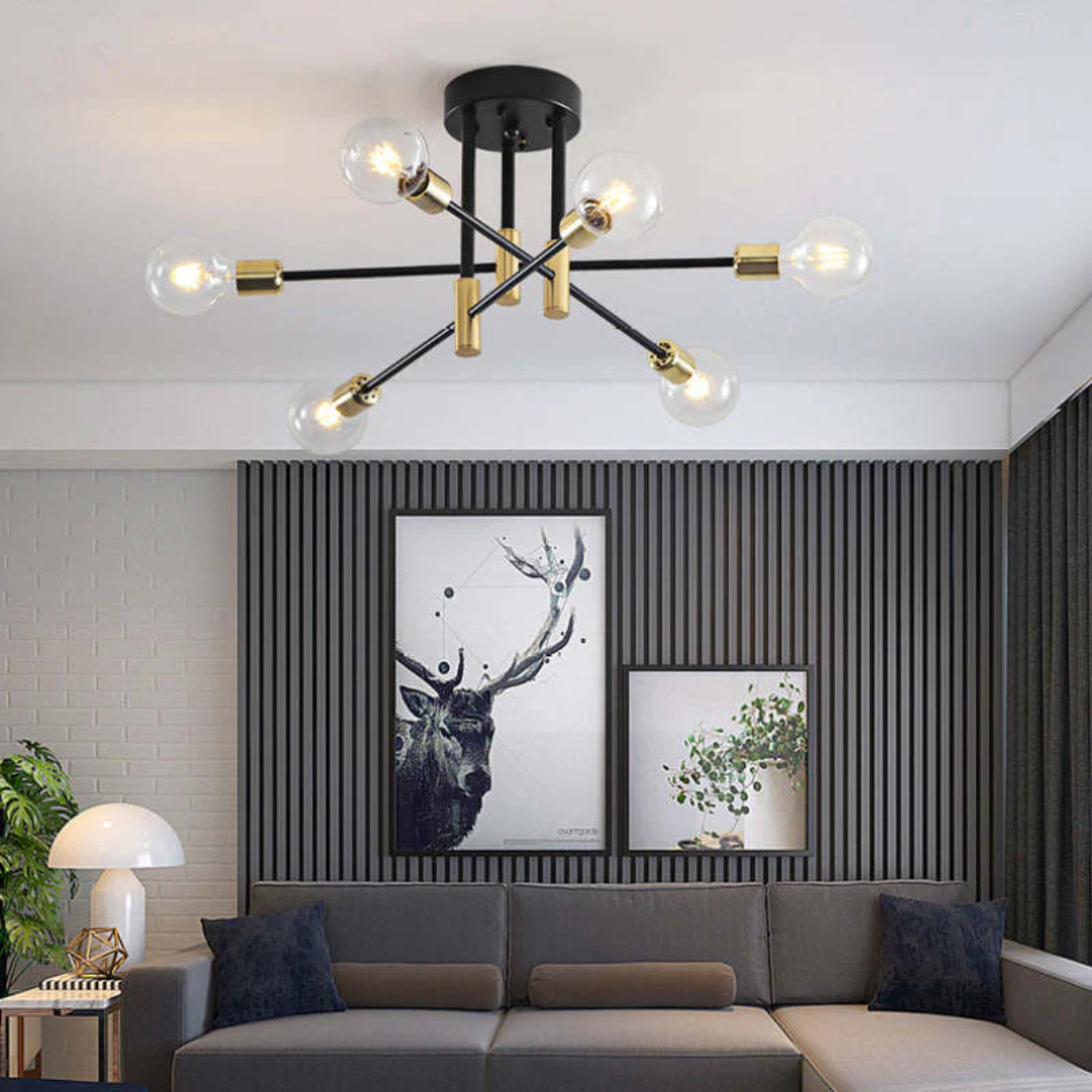 Lumière Royale - Plafonnier LED de luxe pour salon