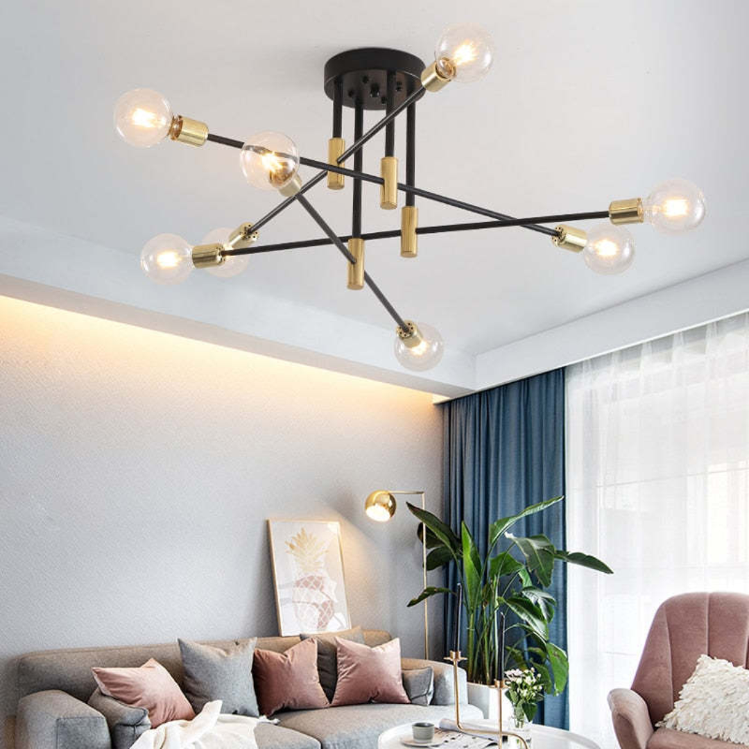 Lumière Royale - Plafonnier LED de luxe pour salon