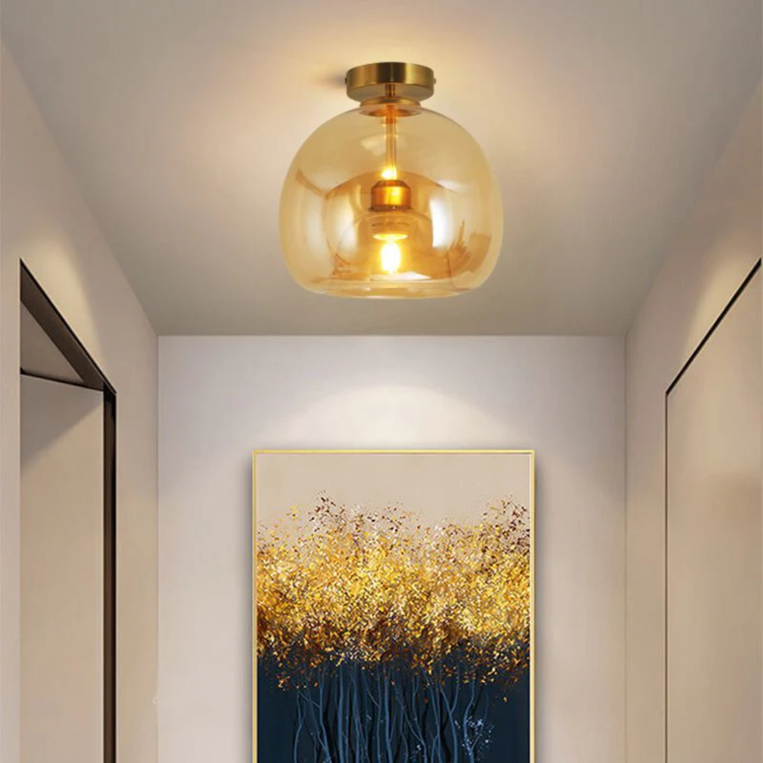 AureliaGlow - Plafonnier LED rond au design moderne