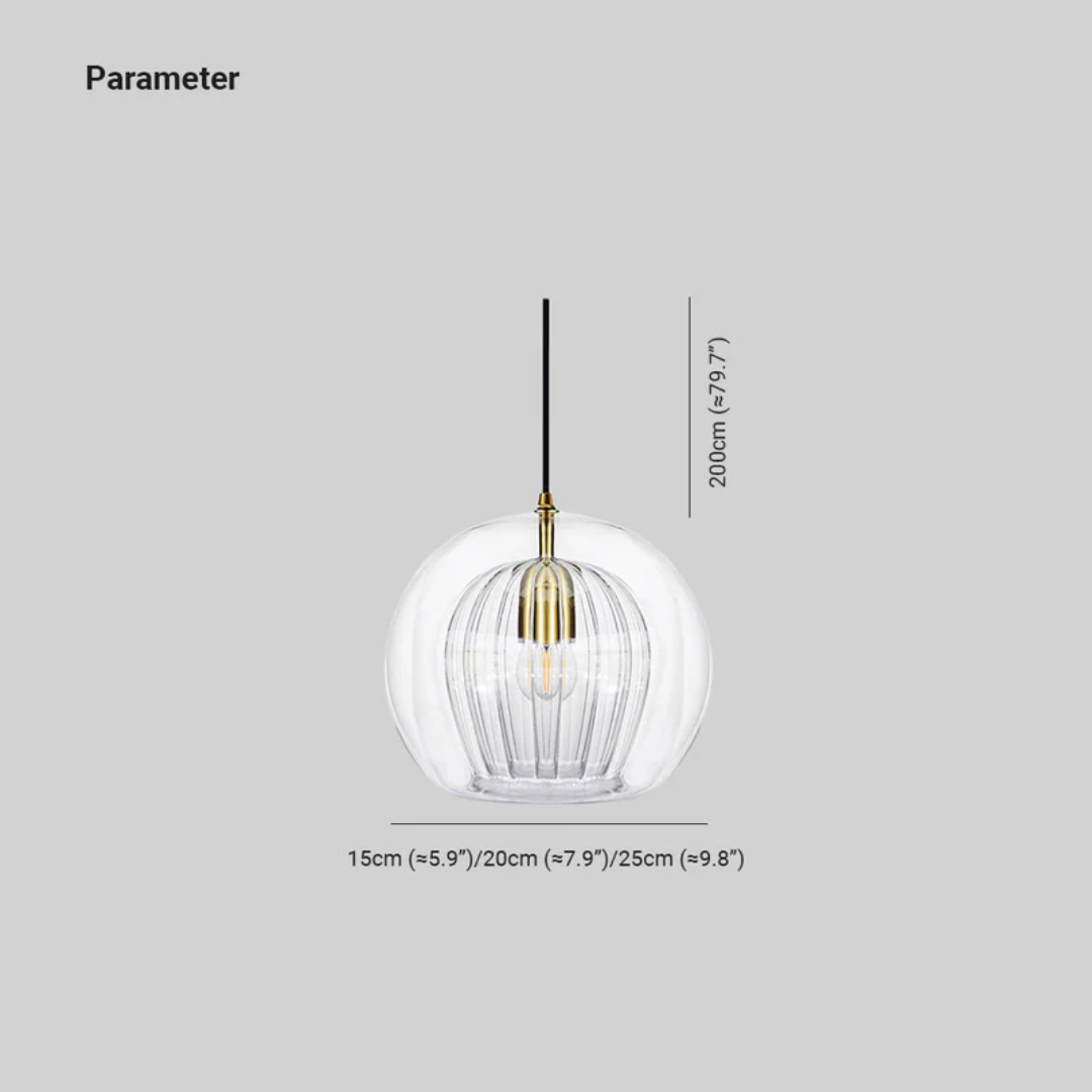 AuroraSphere - Élégante Suspension Sphérique LED