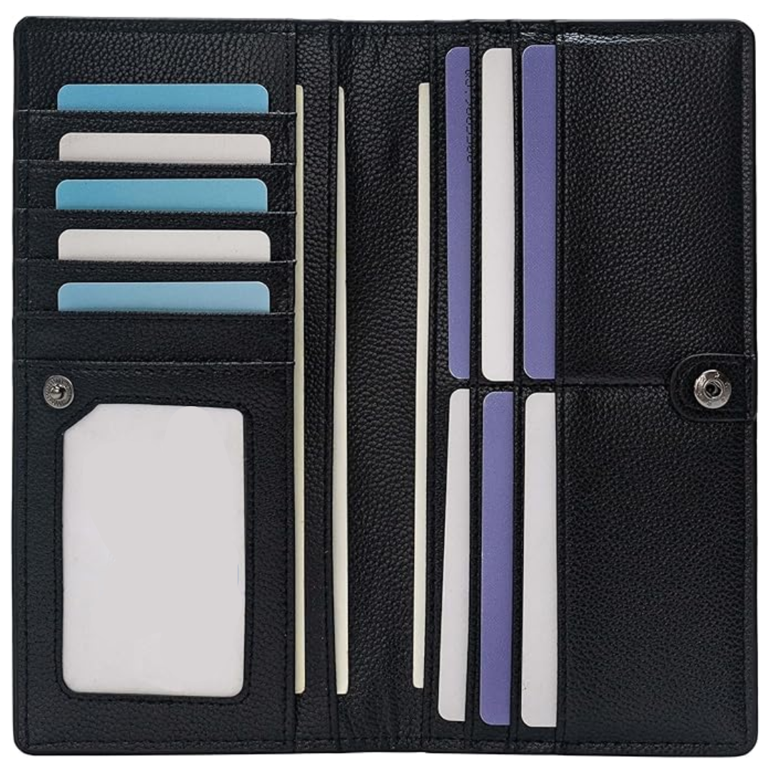 Renée Wallet - Portefeuille Cuir Fin Protection RFID