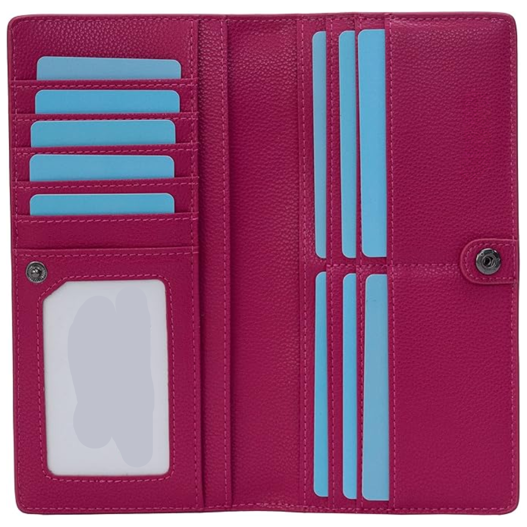 Renée Wallet - Portefeuille Cuir Fin Protection RFID
