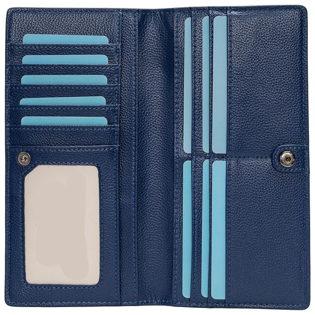 Renée Wallet - Portefeuille Cuir Fin Protection RFID