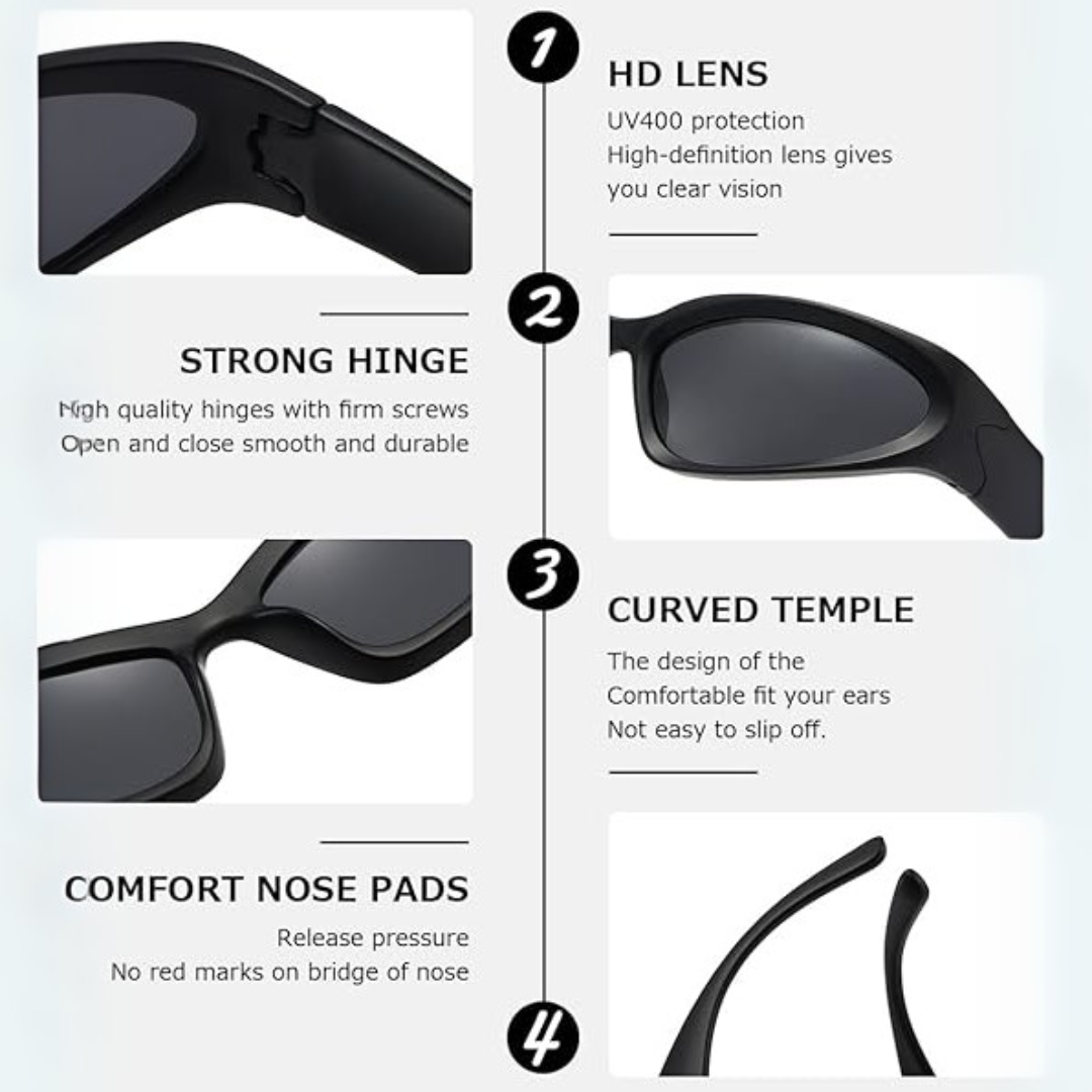 SwiftWrap - Lunettes de Sport Polarisées Enveloppantes