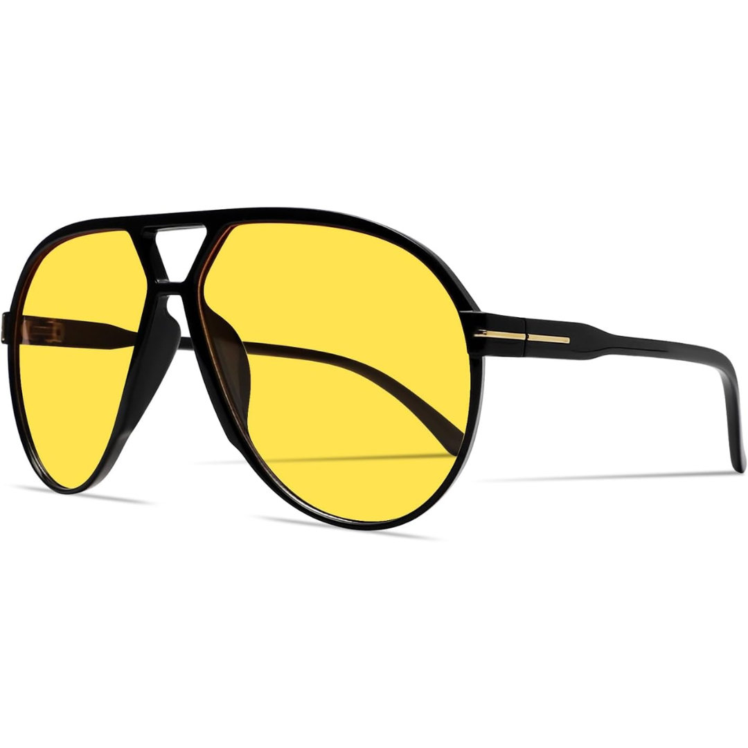 AmaraVision - Lunettes de Soleil Aviateur Rétro