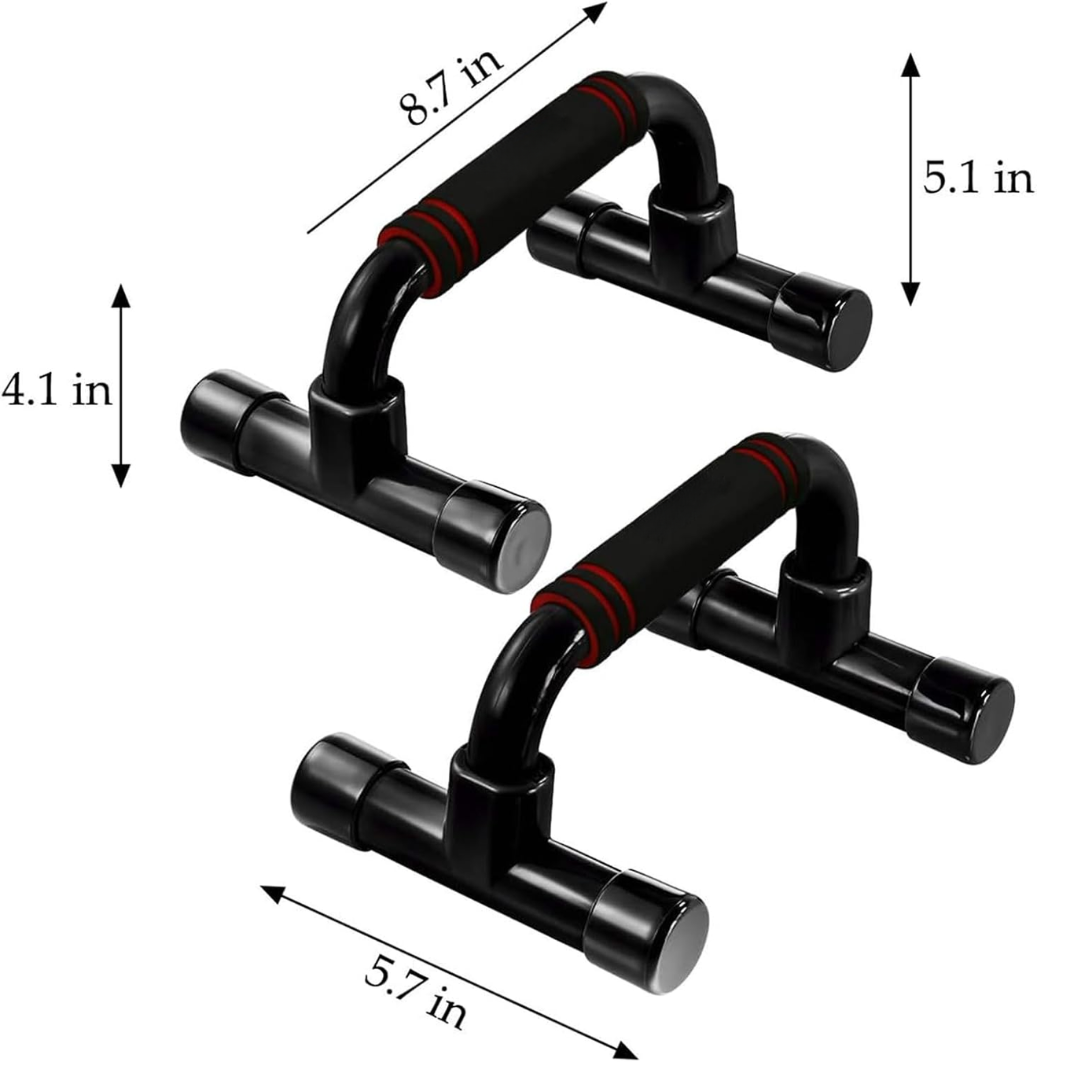 PushMaster - Barres de pompes ergonomiques avec prise