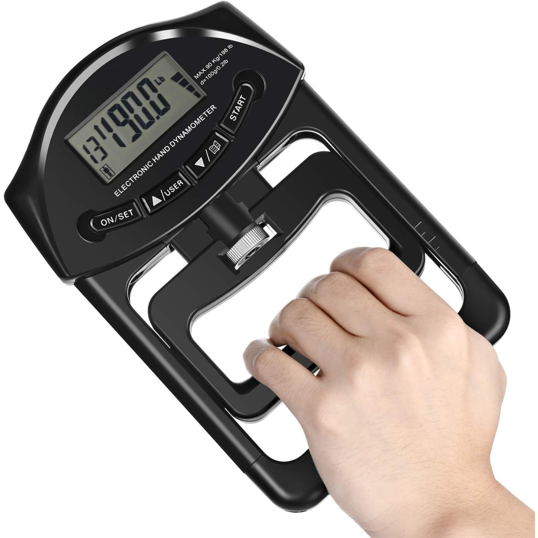 GripMaster - Dynamomètre numérique de poigne (90 kg)