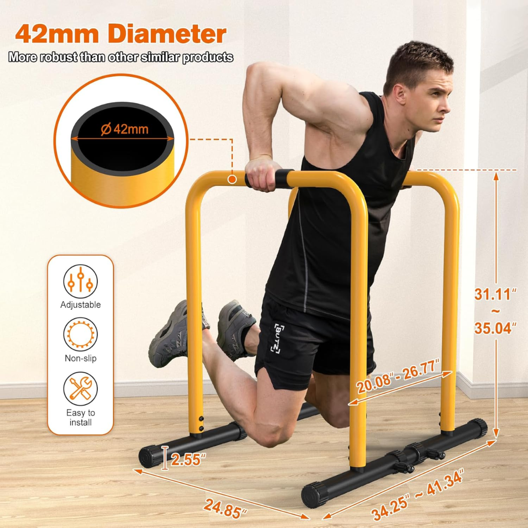 PowerDip - Station de dips robuste et support de pompes