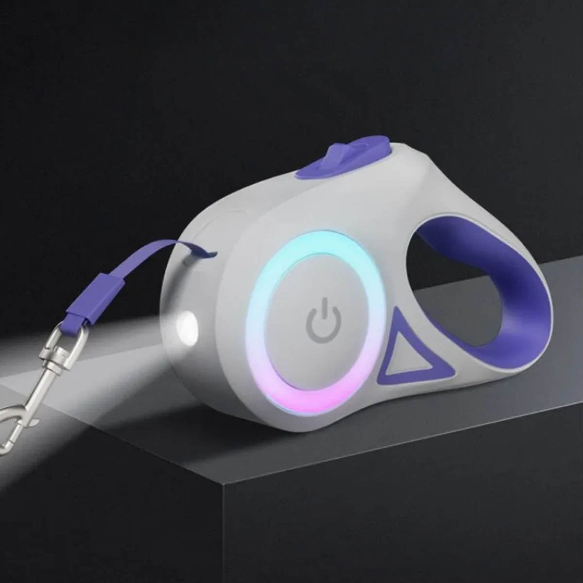 Laisse pour Chien - Enrouleur Automatique avec Lumière LED Intégrée
