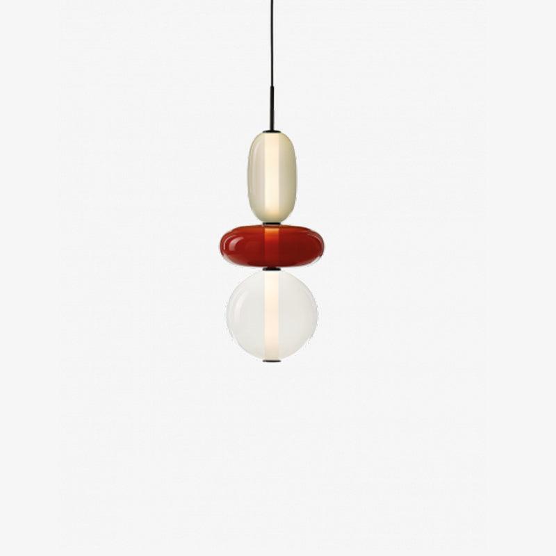 VerreConfetti | Élégante Lampe Suspendue en Verre Coloré Moderne 16