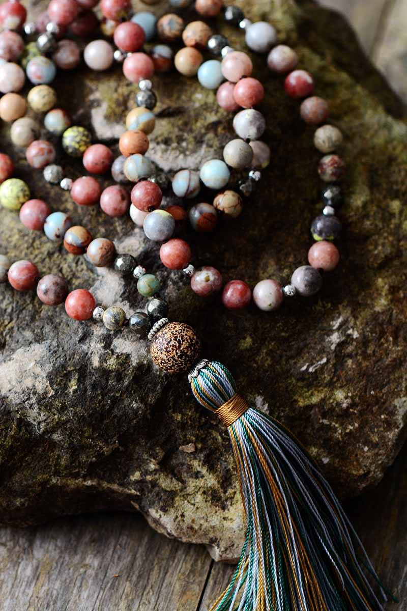 Seraphina - 108 Bead Heart Chakra Mala Necklace