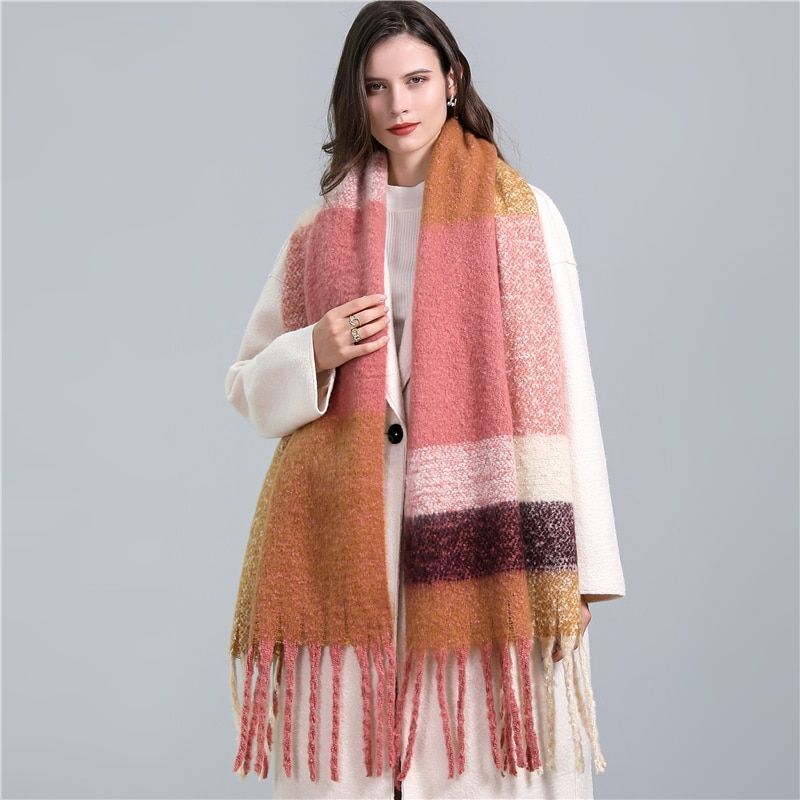 CosyPlaid - Warm Cashmere Plaid Scarf for Winter