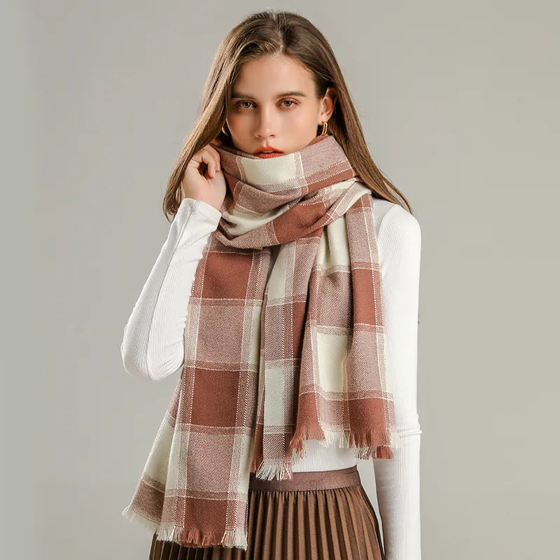LuxeRuit - Elegant Cashmere Scarf for Winter Style