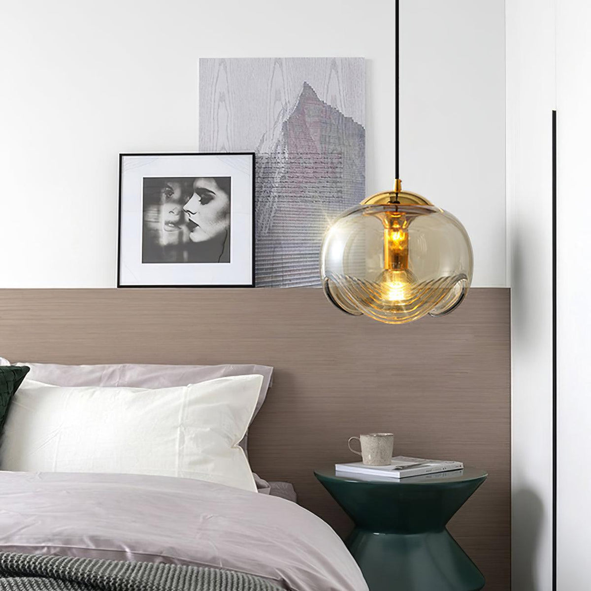 LumiVague - Modern Artistic Glass Pendant Light for Interior Design