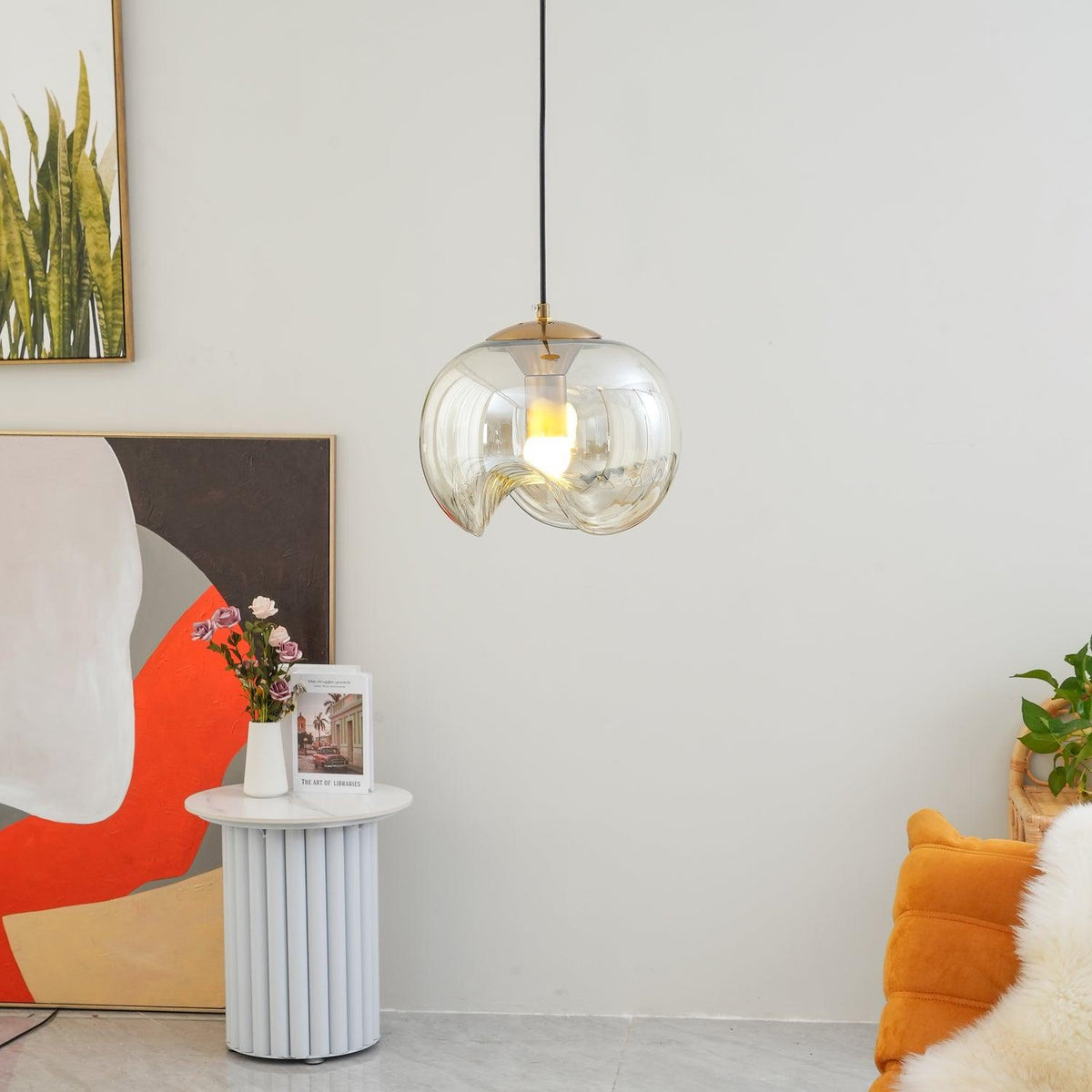 LumiVague - Modern Artistic Glass Pendant Light for Interior Design