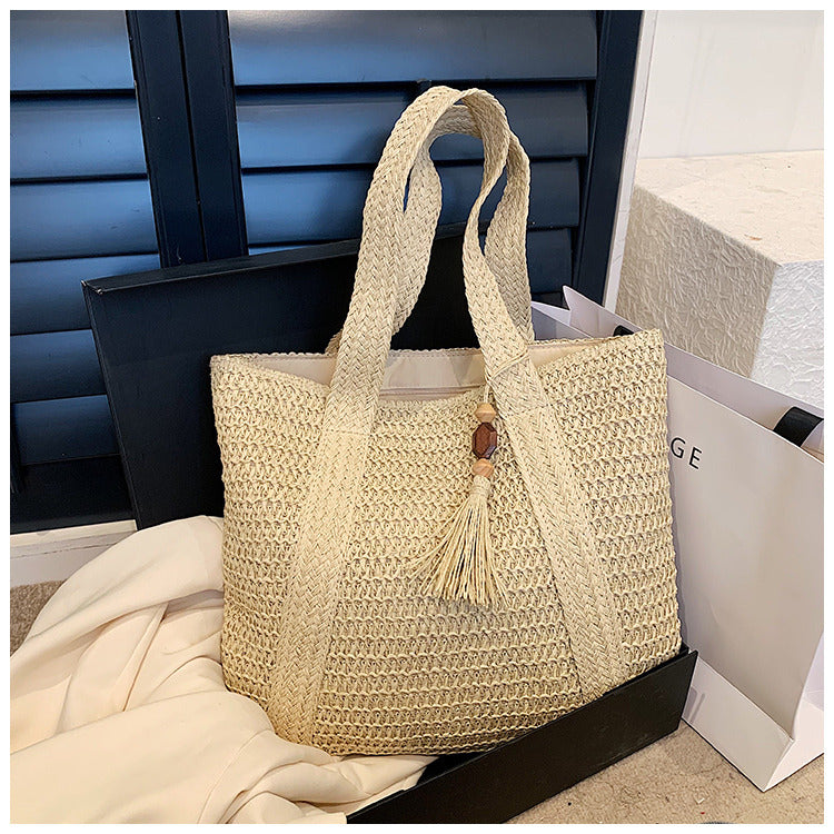 EcoChic Handbag - Sac Osier Femme Tendance