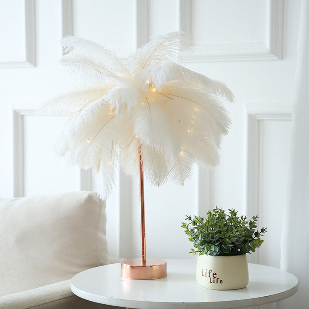 OstrichGlow Nightlight - Lampe Ambiance Pied Rose