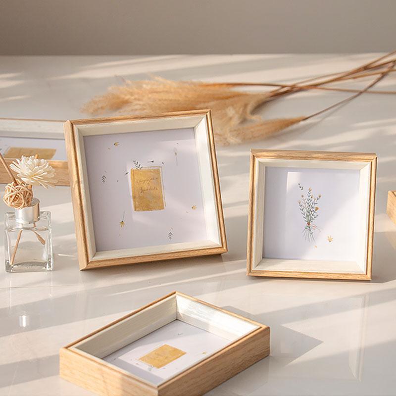 ElegantFrame - Gold-Edged Luxury Square Photo Frame