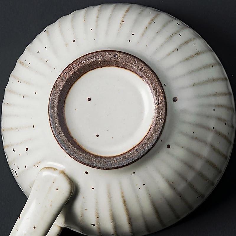 ElegantBowl - Fluted Stoneware Bowl Set with Spoon