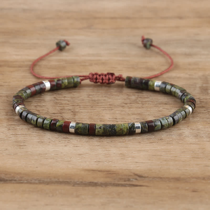 Seraphina - Bracelet tressé en pierres naturelles 2,4 mm