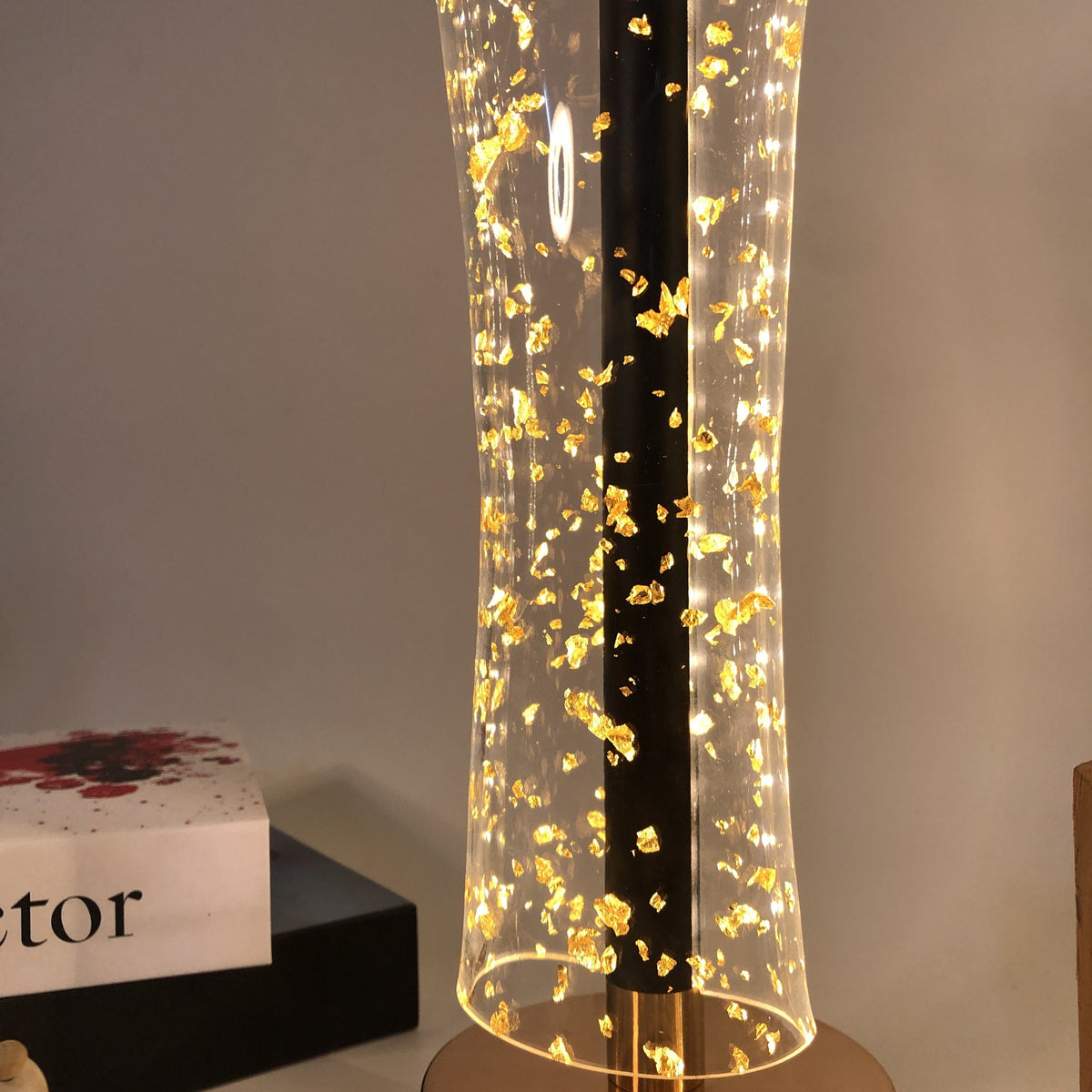 Pristelle - Luxury Acrylic Table Lamp with Gold Accents