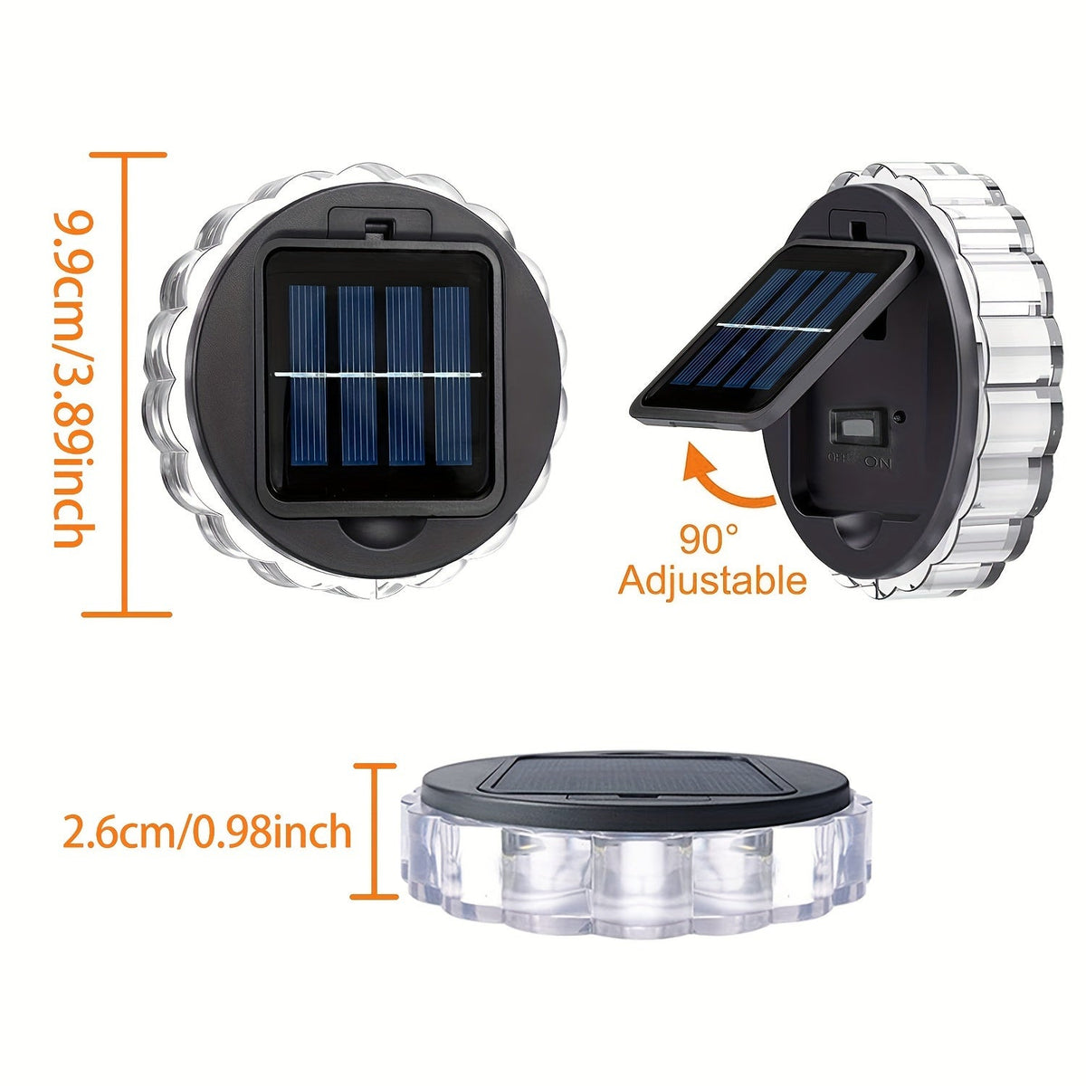 Jalveo Lights - 4-Pack Solar LED Garden Spotlights