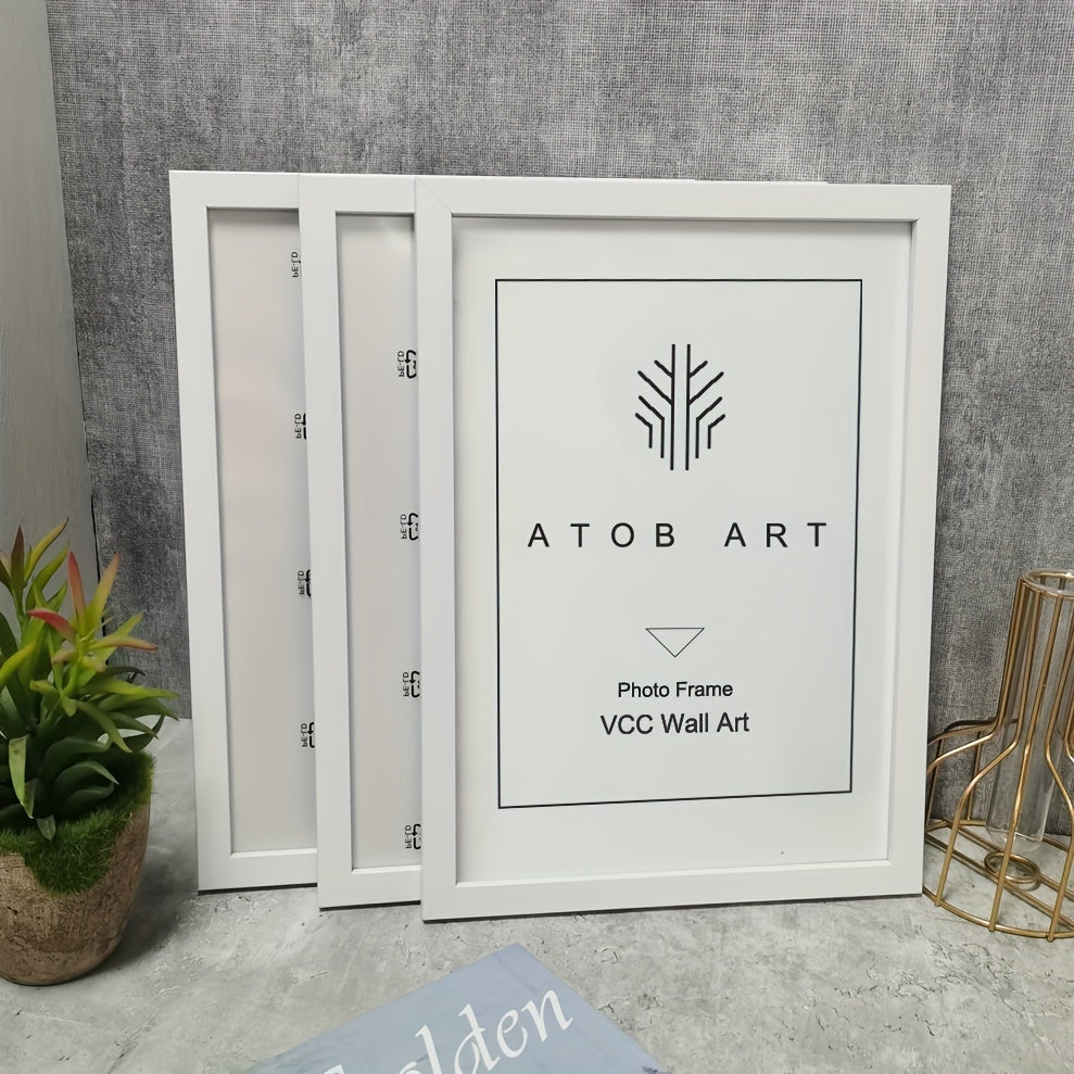 Timeless Memories - Set of 3 Wooden Photo Frames for Your Memories