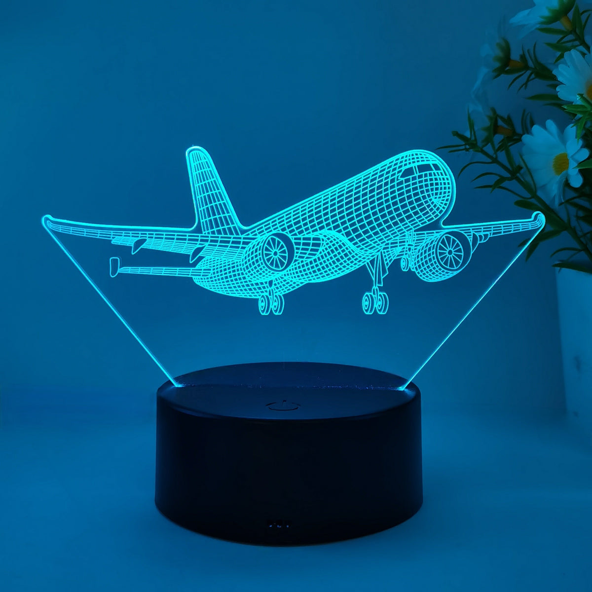 SkyGlow - 3D Airplane LED Night Light with USB Power