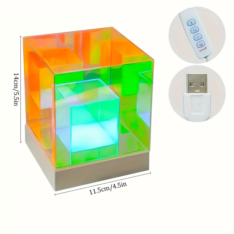 LumiSky Lamp - Adjustable Geometric Starry Sky Table Lamp