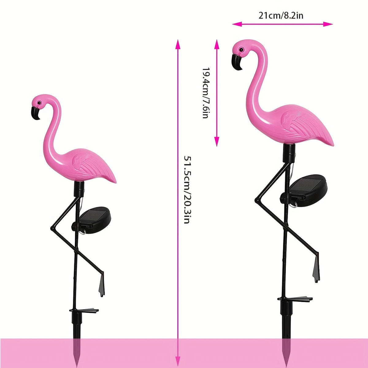 SolarFlamingo Light - Elegant Solar Pink Flamingo Garden Light