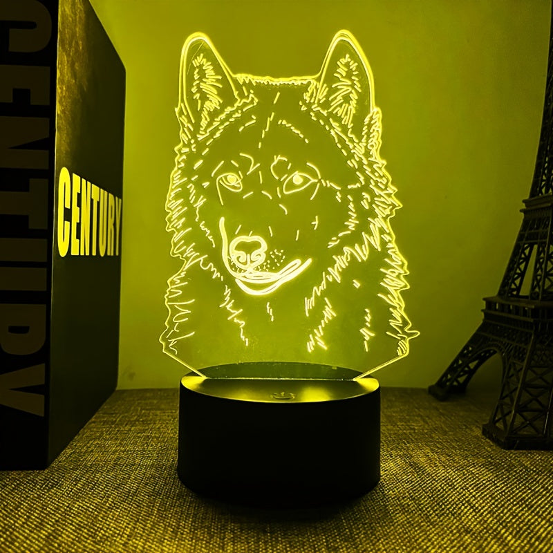 WolfLicht - 3D Wolf Ambient Lamp with Touch Control