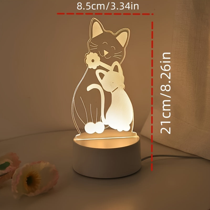 GlowPair - Art Deco Glass Night Light for the Bedroom