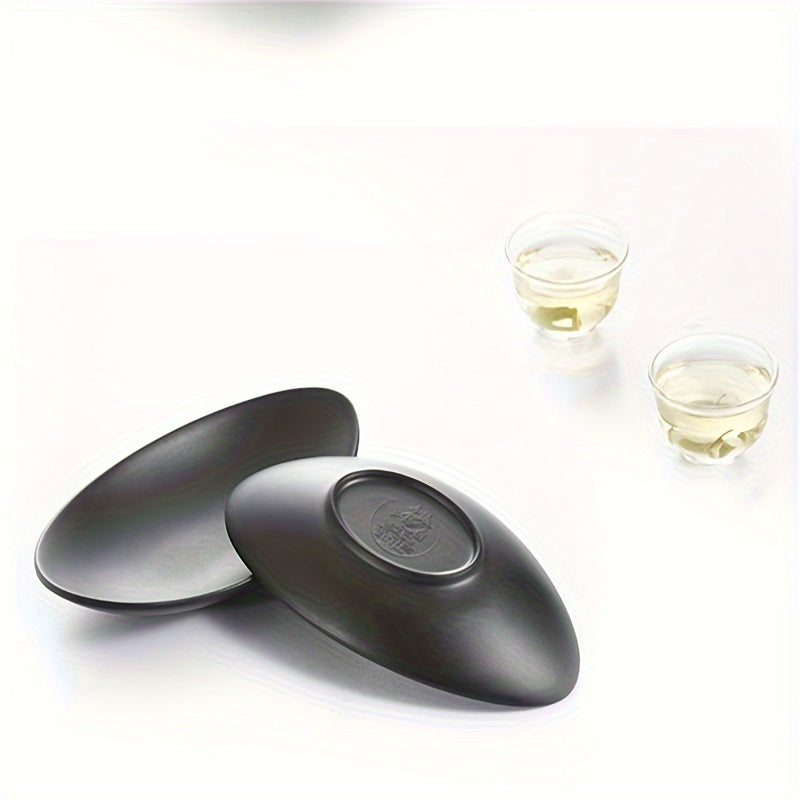 BlackTray - Elegant Oval Jewelry and Key Tray