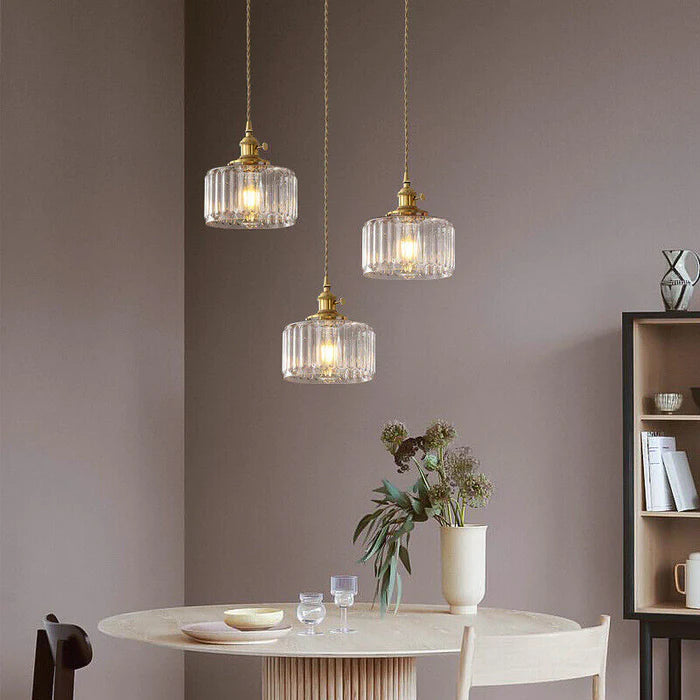 CrystalGlare - Vintage Crystal Glass Pendant Light