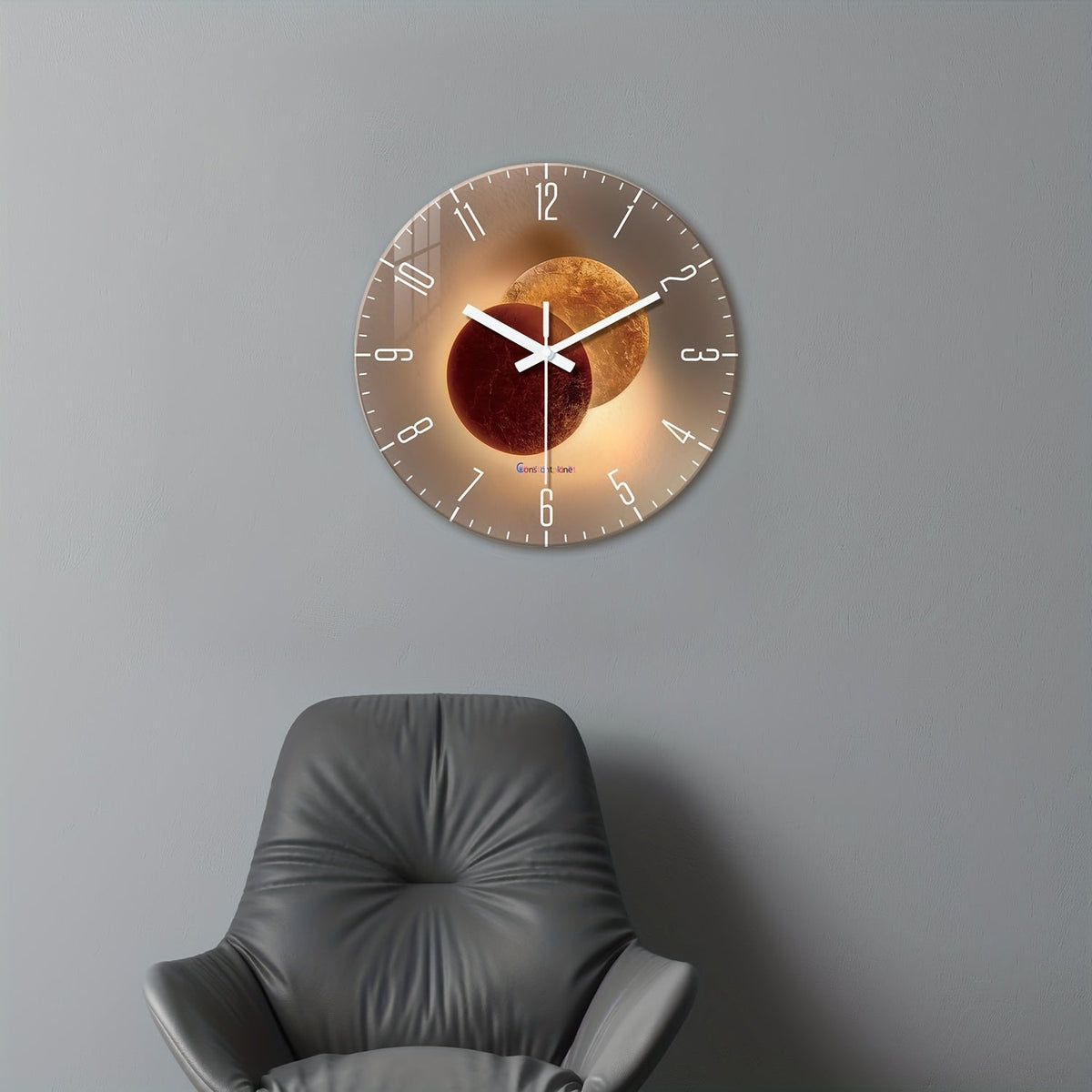 CosmicLight Clock - Planet-Pattern Wall Clock