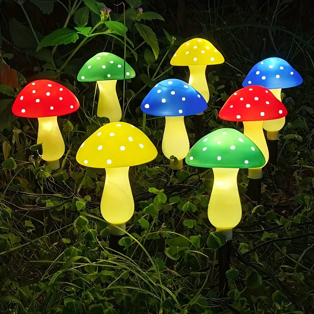 Arbogrove - Solar Mushroom Garden Lights with 8 Lighting Modes