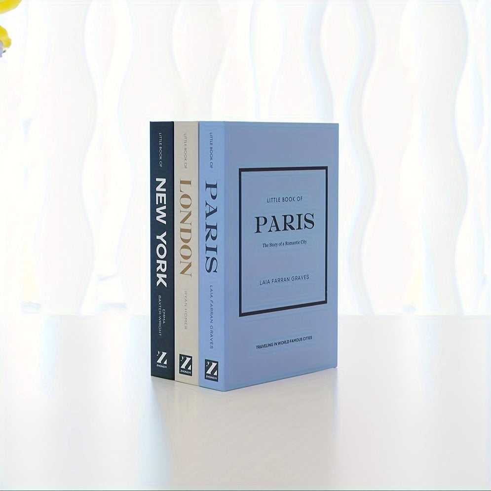 ChicBooks - Elegant Bookends with Classic Faux Books