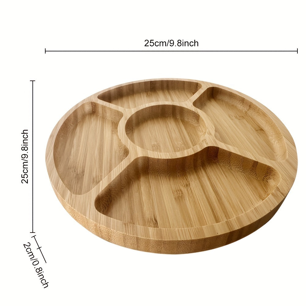 BambooServe - Round Bamboo Serving Board for the Kitchen