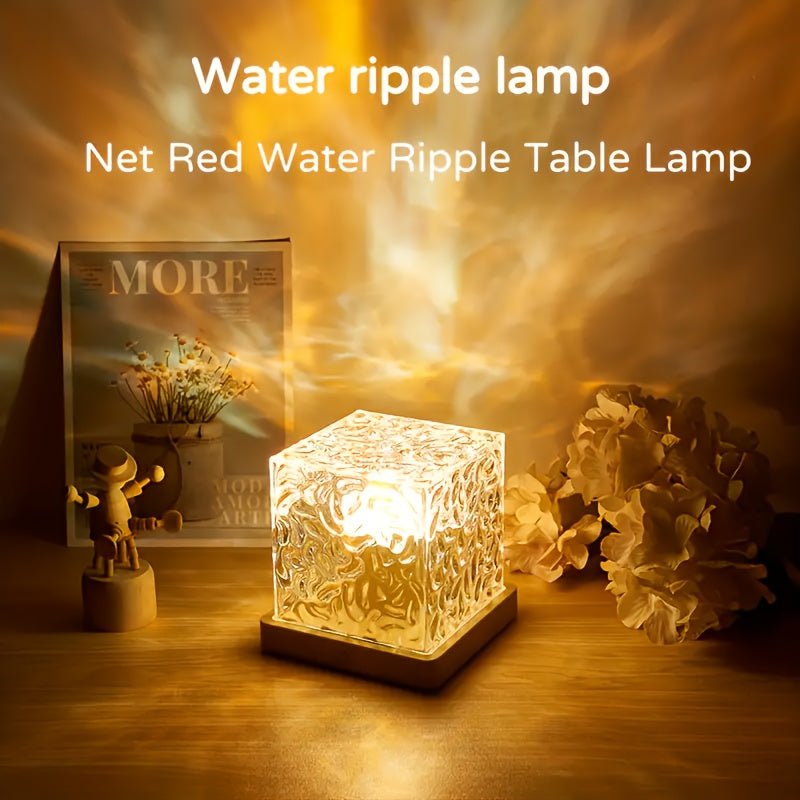 OceanWave Night Light - 16-Color LED Wave Effect Lamp