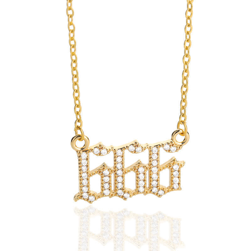 Seraphina - Collier nombres angéliques en zircone
