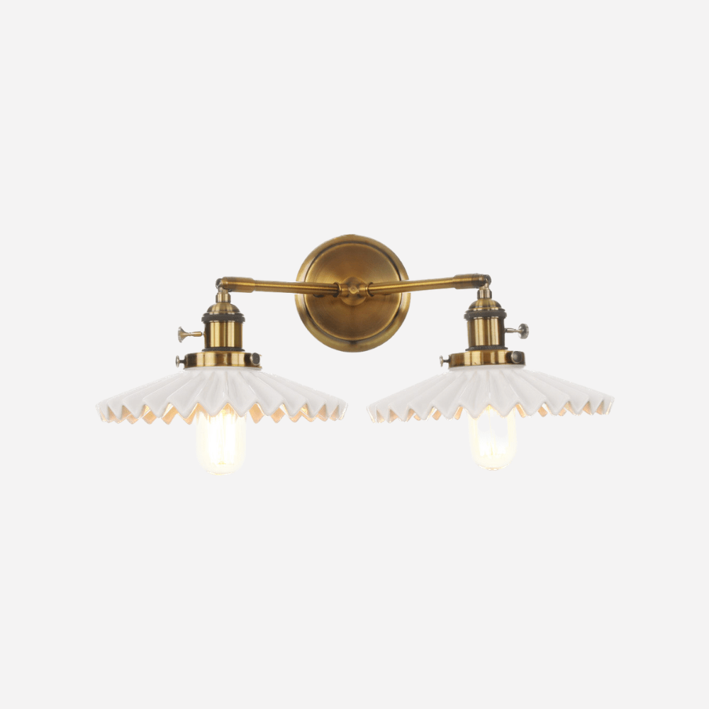 Oaurelia - Ceramic Double-Light Wall Sconce