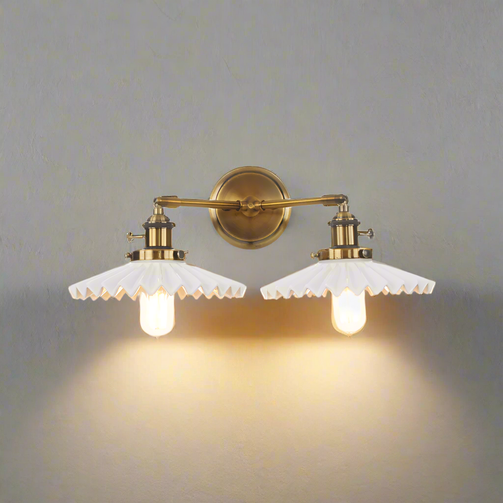 Oaurelia - Ceramic Double-Light Wall Sconce