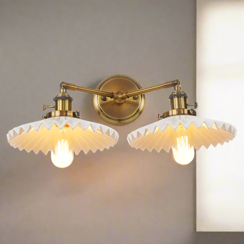 Oaurelia - Ceramic Double-Light Wall Sconce