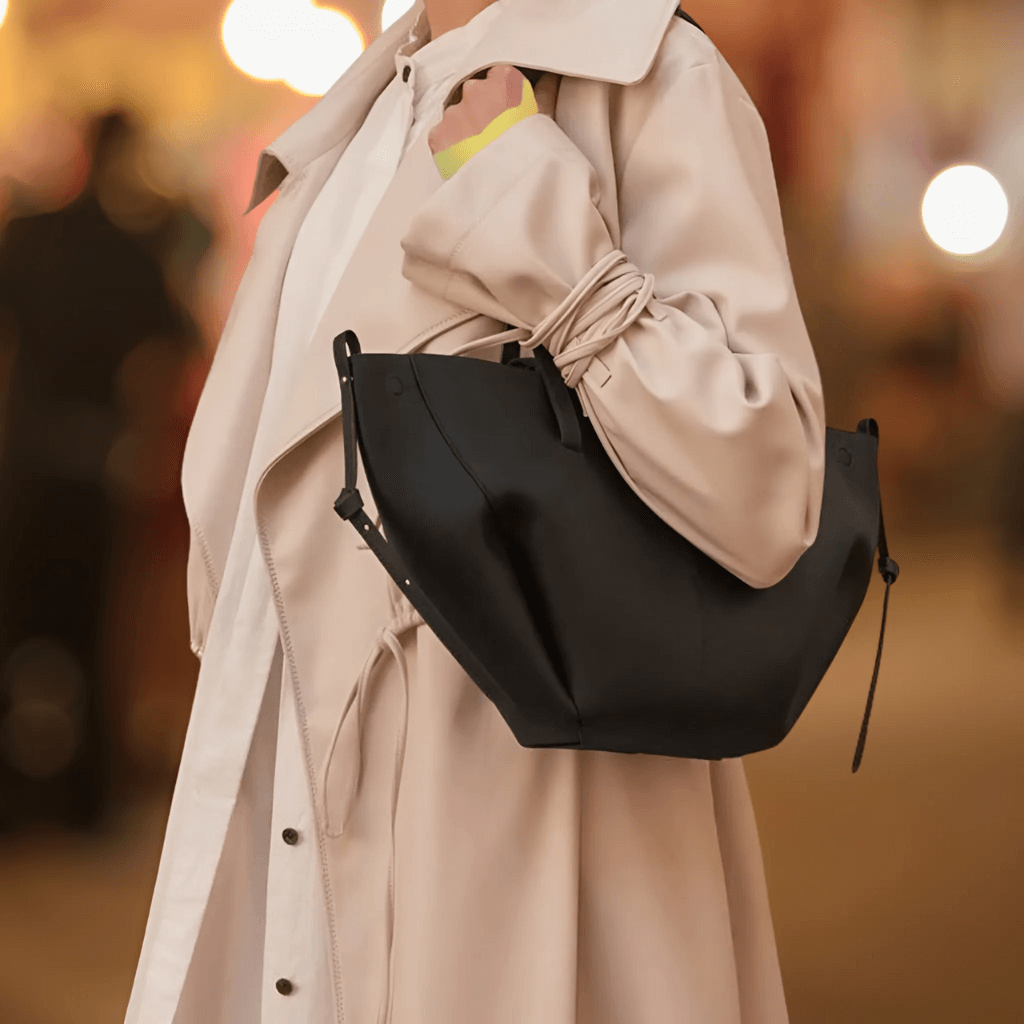 LeatherLux Crossbody Bag - Sac Cuir Stylé Poignées
