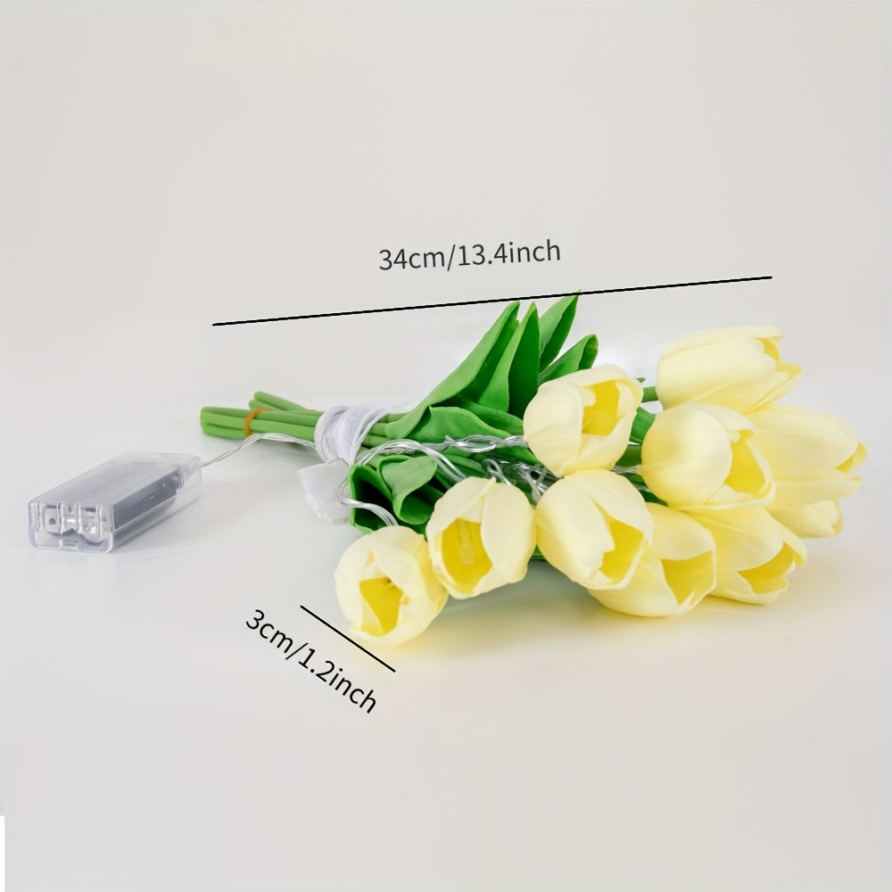LumiBloom - Bouquet of 10 LED Tulip Table Lamps