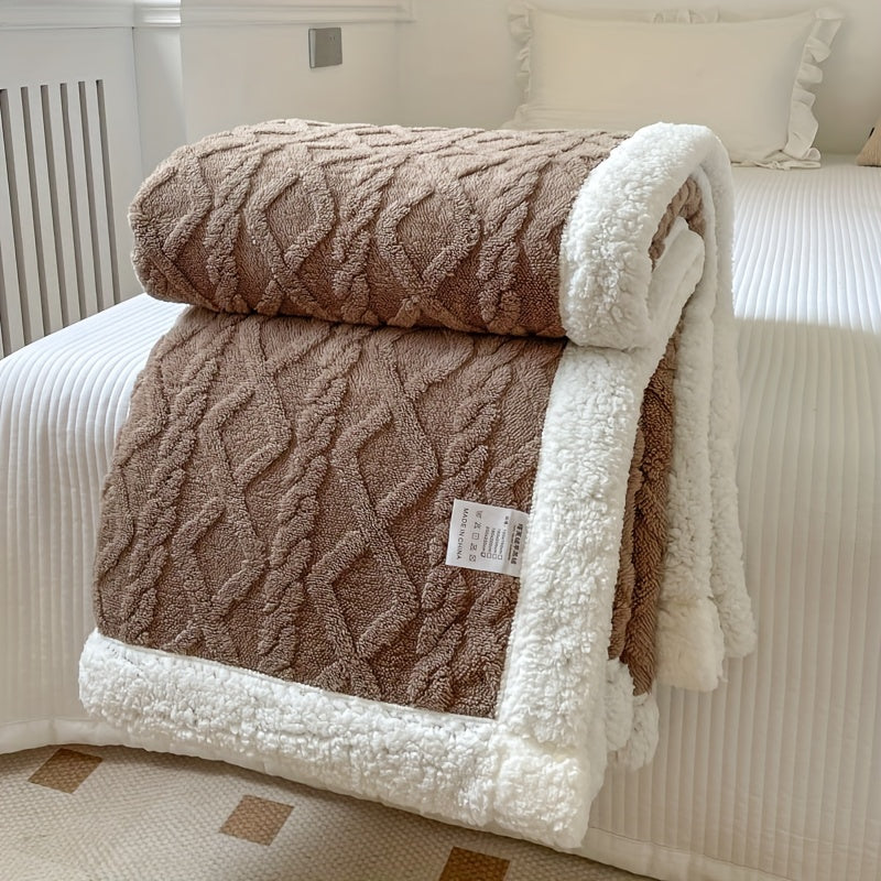 HearthWeave - Reversible Fleece Throw Blanket for Cozy Comfort