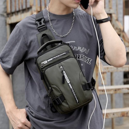 SecureNylon – Sac Imperméable Anti-Vol Bandoulière