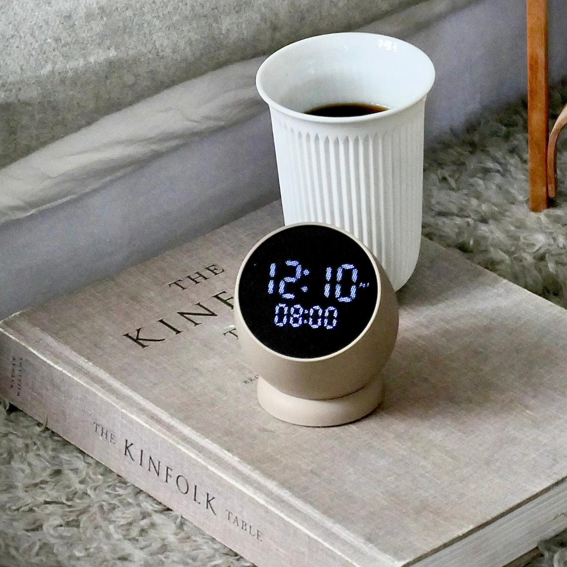 SmartWake - Réveil Sans Fil avec Écran Tactile et Gyroscope